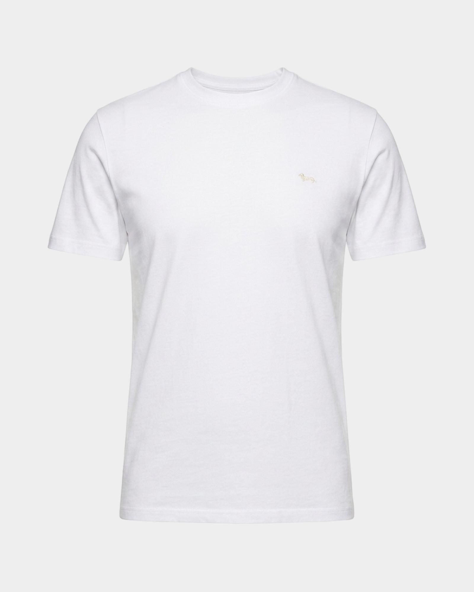 T-shirt Uomo in 100% puro cotone Narrow Fit, BIANCO, large