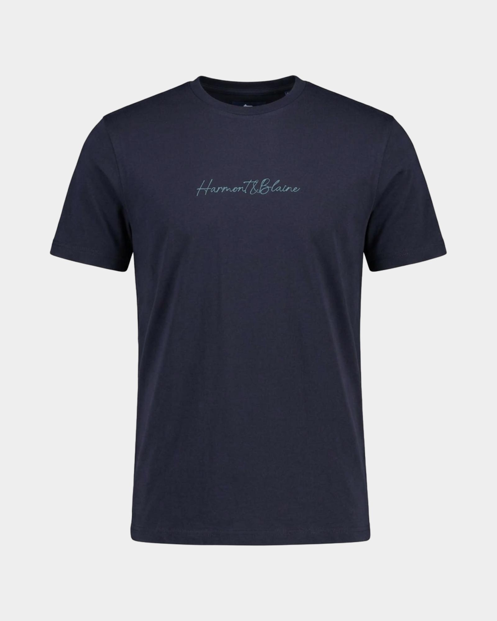 T-shirt Uomo in 100% puro cotone Regular Fit, BLU NAVY, large