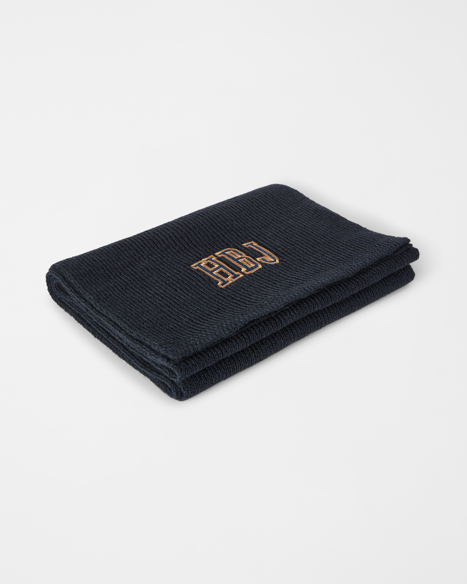 Sciarpa HBJ Uomo con Logo Lettering, BLU SCURO, large