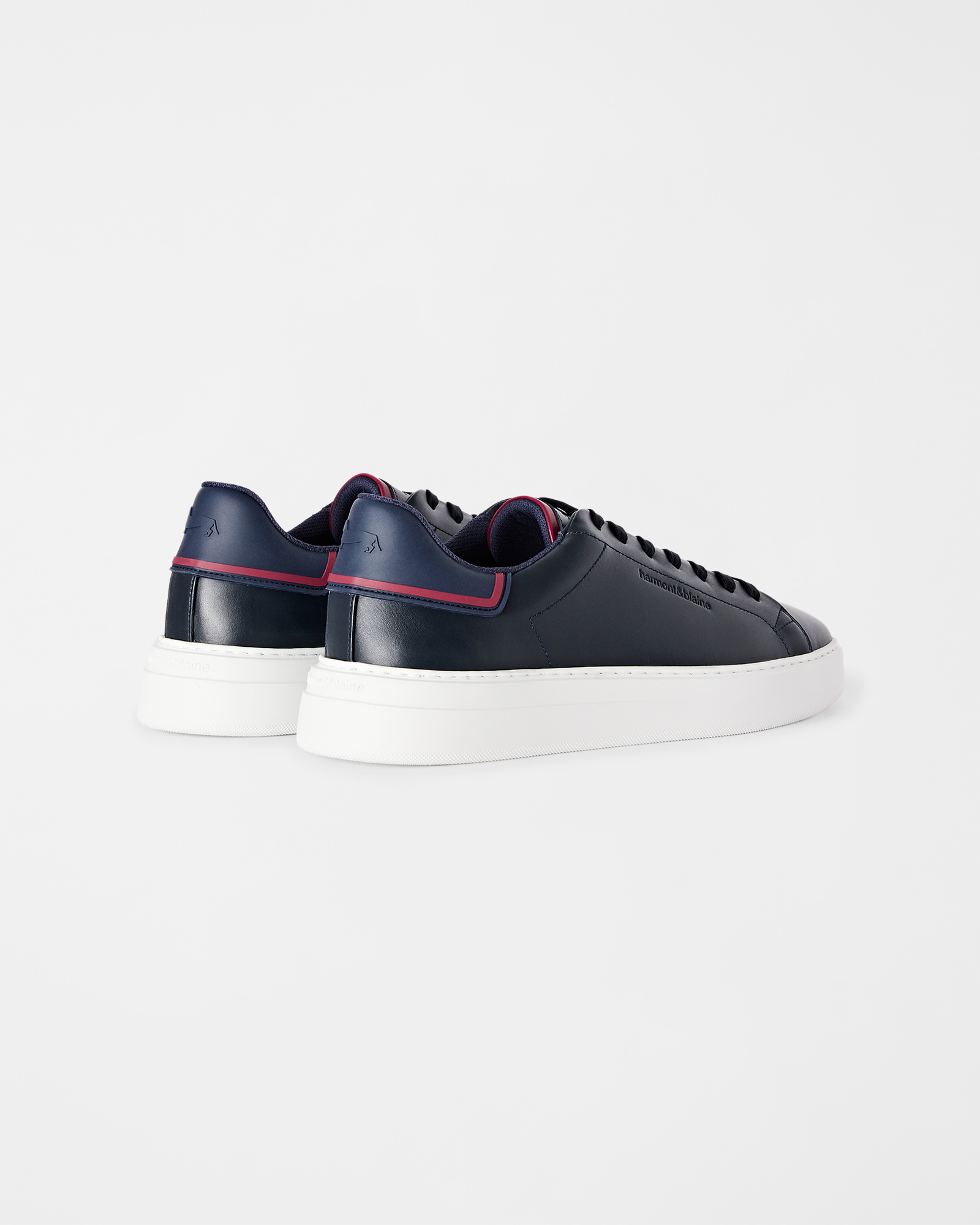 Sneaker Uomo in vera pelle liscia, BLU - BLU, large