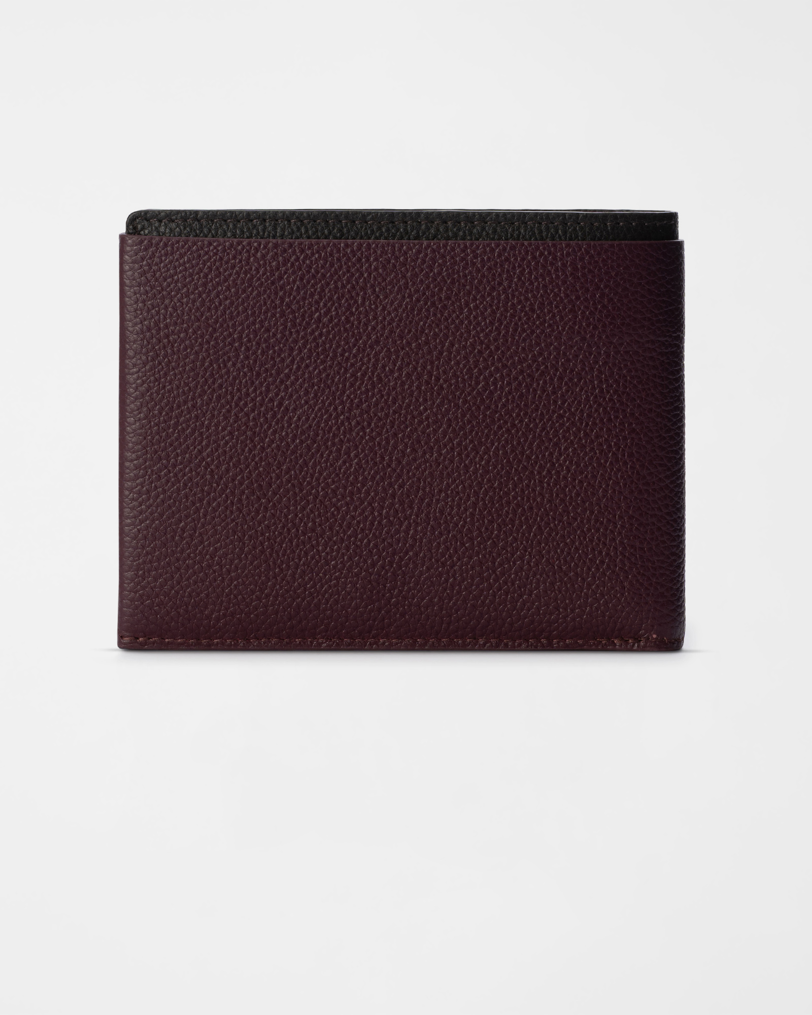 Men&rsquo;s  Genuine Leather Wallet with 8 Card Slots, BORDEAUX, large