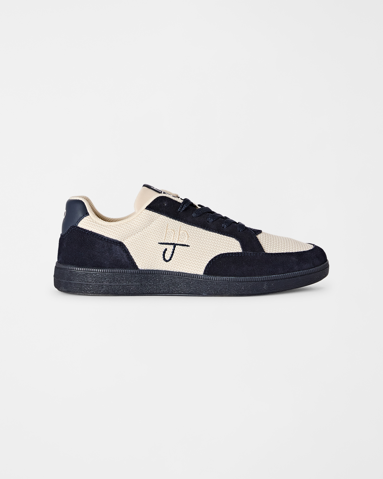 Sneaker HBJ Uomo in suede e tessuto blu navy