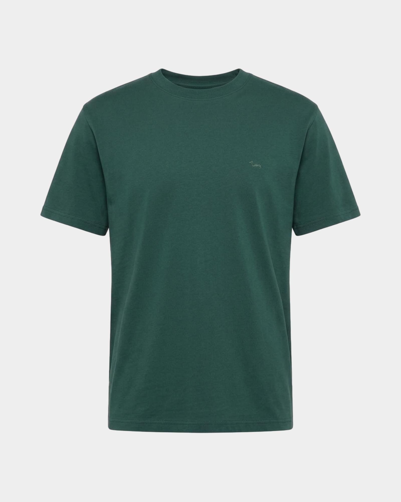 T-shirt Uomo in 100% puro cotone Relaxed Fit, VERDE BOTTIGLIA, large
