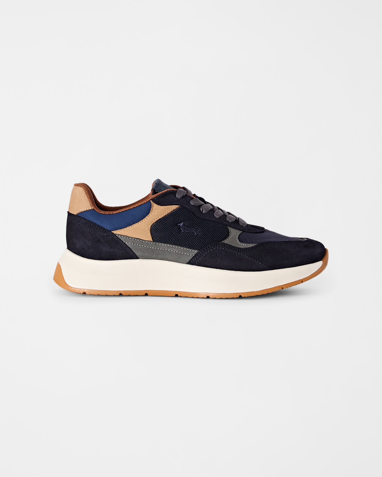 Sneaker Uomo Urban Comfort in Camoscio e Mesh blu scuro