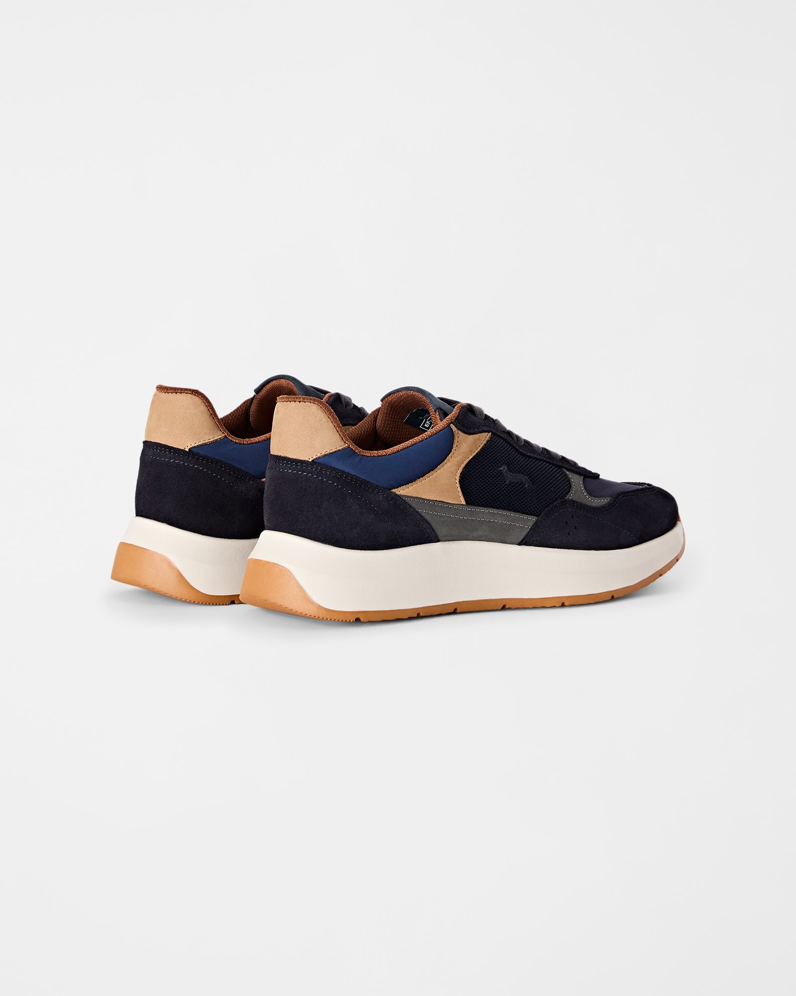 Sneaker Uomo Urban Comfort in Camoscio e Mesh, BLU - BLU, large