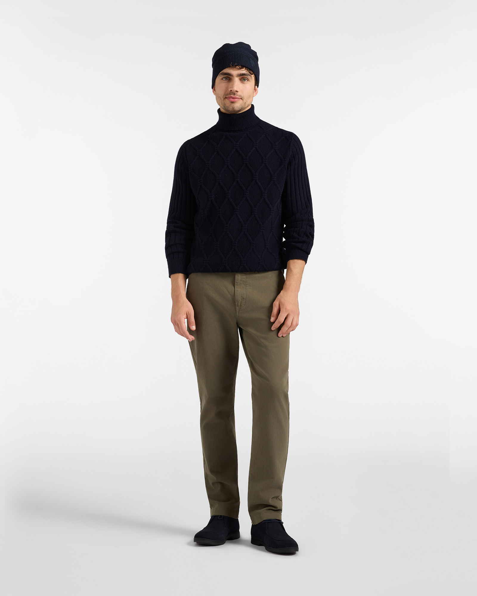 Dolcevita HBJ Uomo in Misto Mohair, BLU SCURO, large
