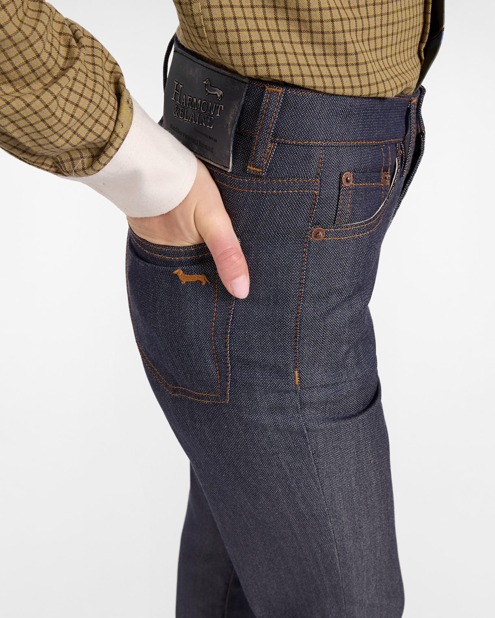 Vaqueros de mujer de 5 bolsillos de la colecci&oacute;n &laquo;Capsule Qualit&agrave; a Colori&raquo;, AZUL DENIM, large