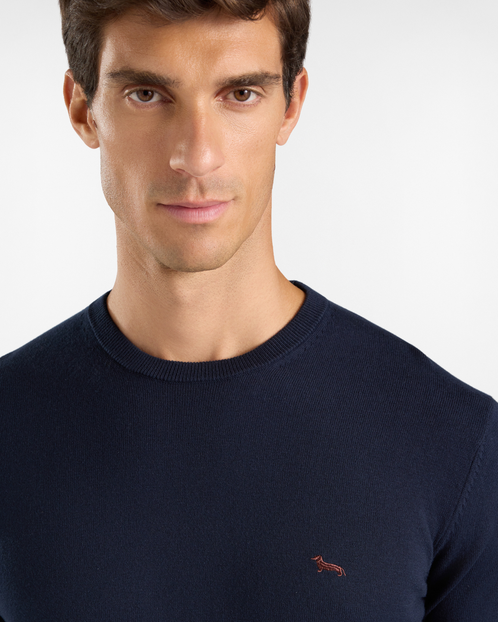 Maglia Uomo in misto lana e cotone  Regular Fit, BLU NAVY, large