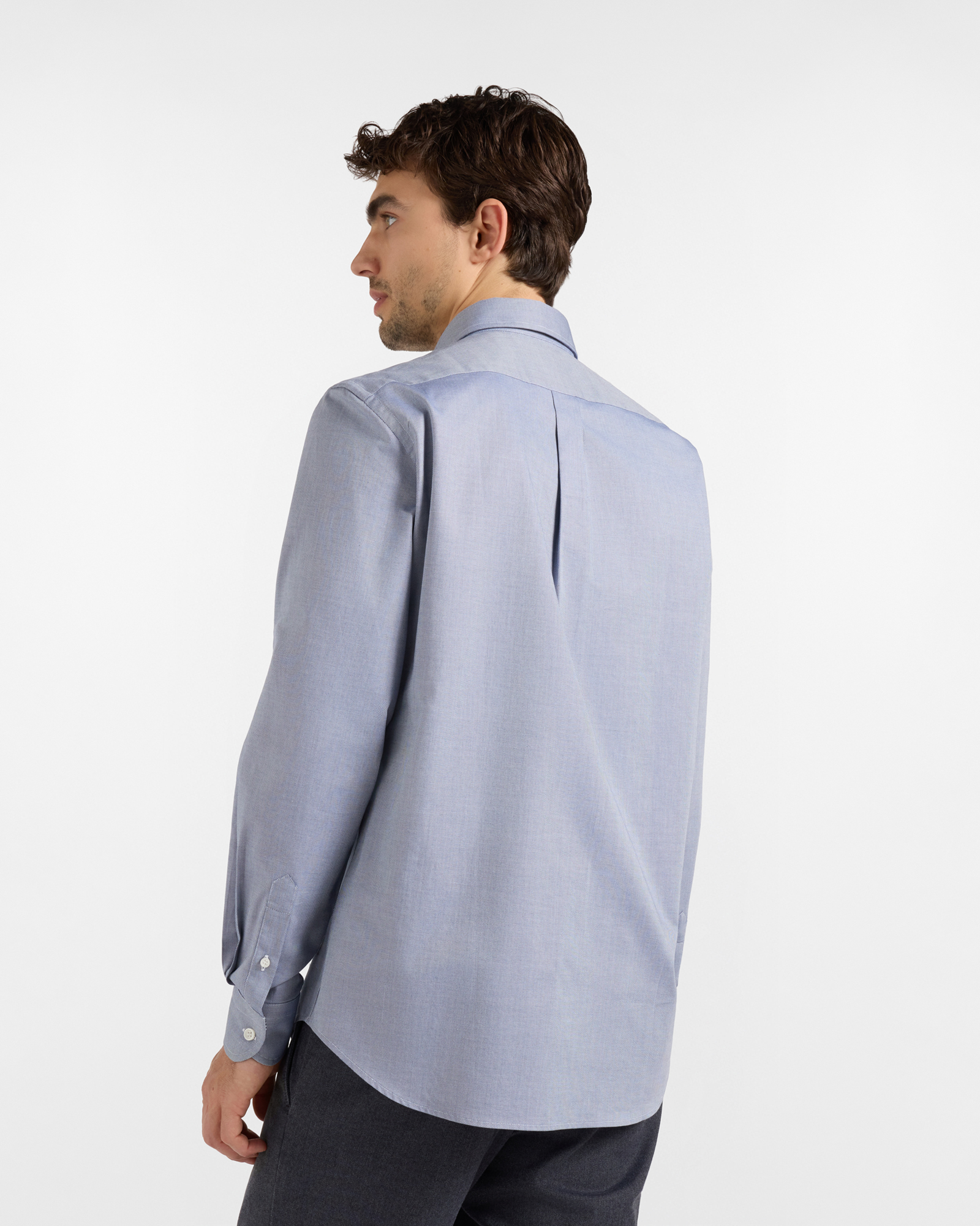 Camicia HBJ Uomo Regular Fit con collo Montecarlo in puro cotone, SKY, large