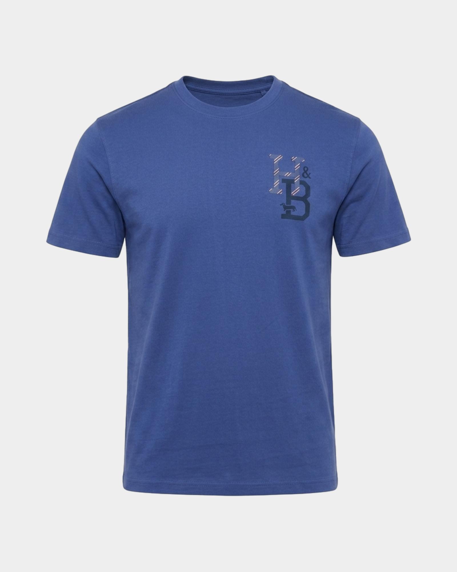 T-shirt Uomo in 100% puro cotone Regular Fit, BLU SPORT, large