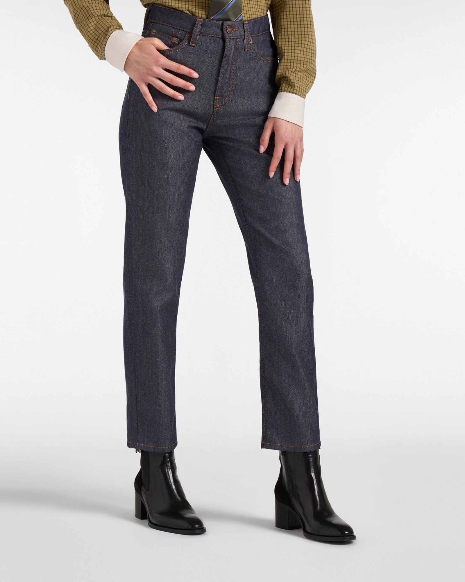 Women&rsquo;s 5-Pocket Capsule Qualit&agrave; a Colori Denim Blue Jeans