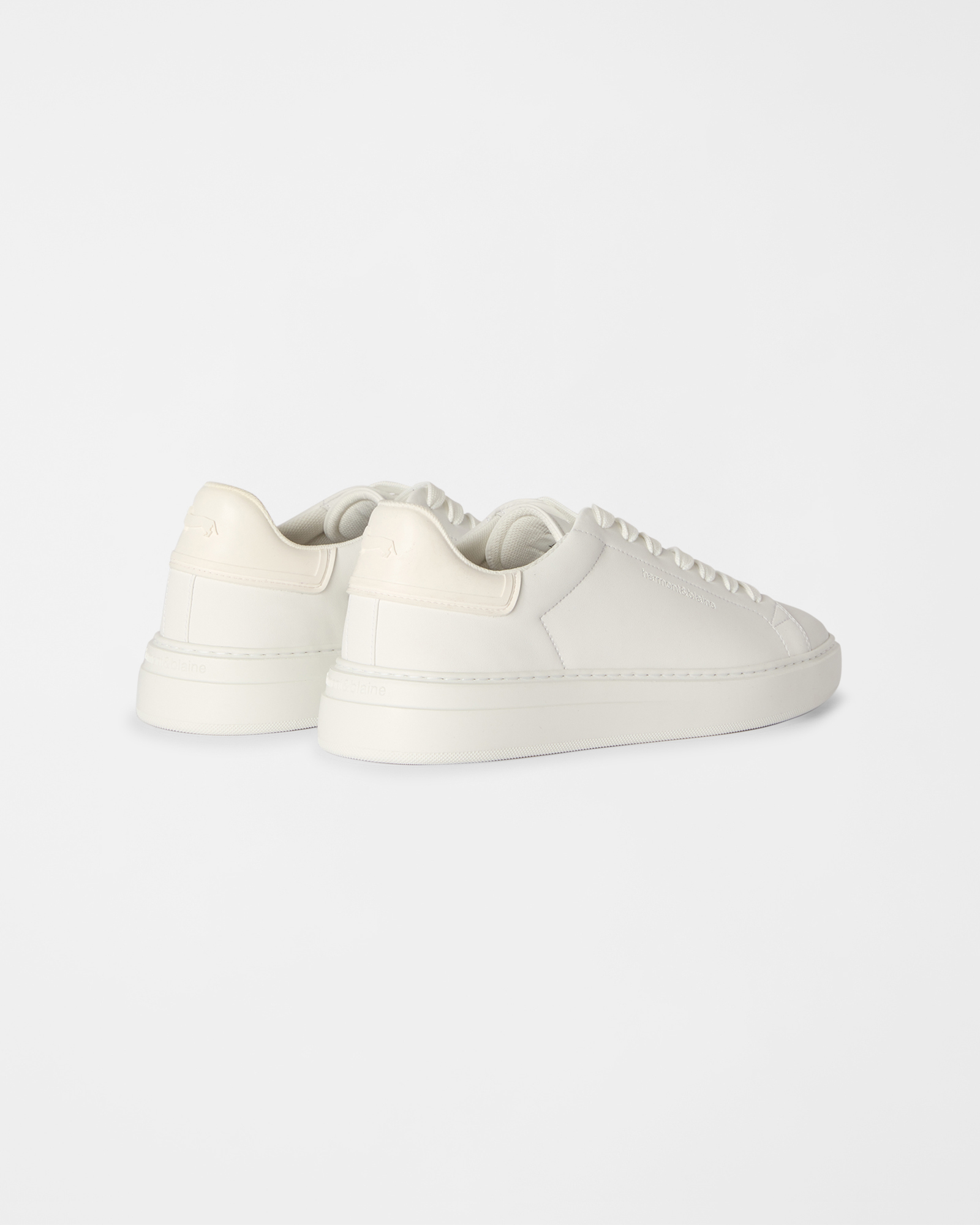 Sneaker Uomo in vera pelle liscia, BIANCO, large