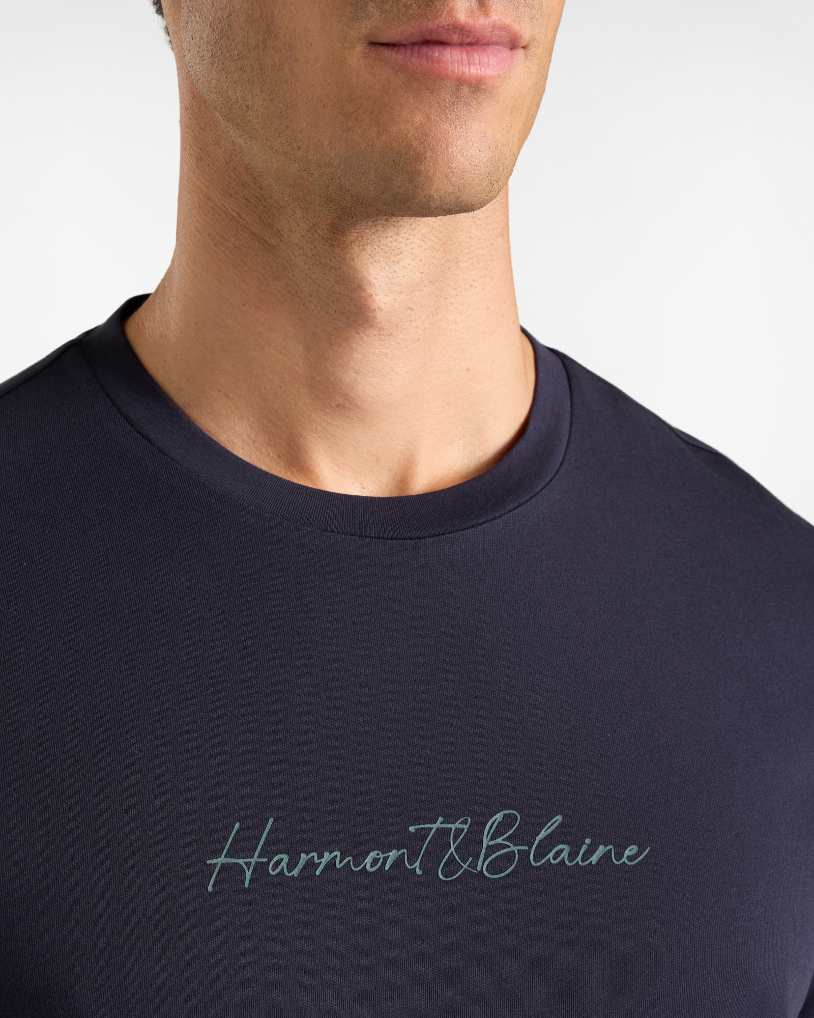 T-shirt Uomo in 100% puro cotone Regular Fit, BLU NAVY, large