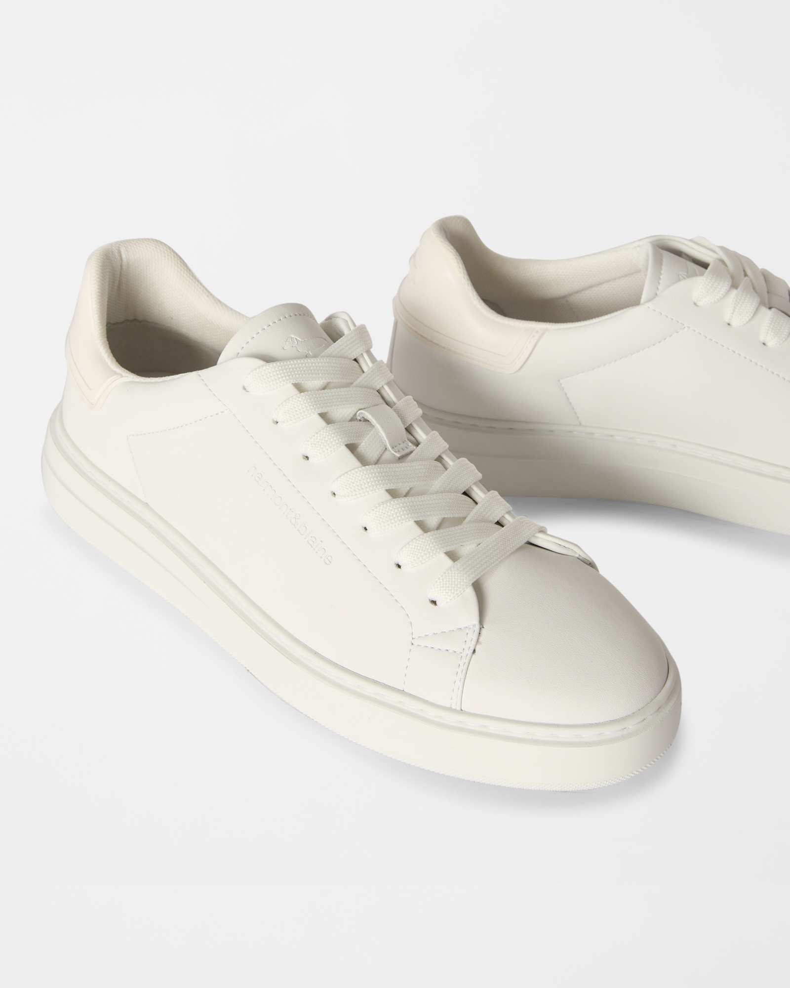 Sneaker Uomo in vera pelle liscia, BIANCO, large