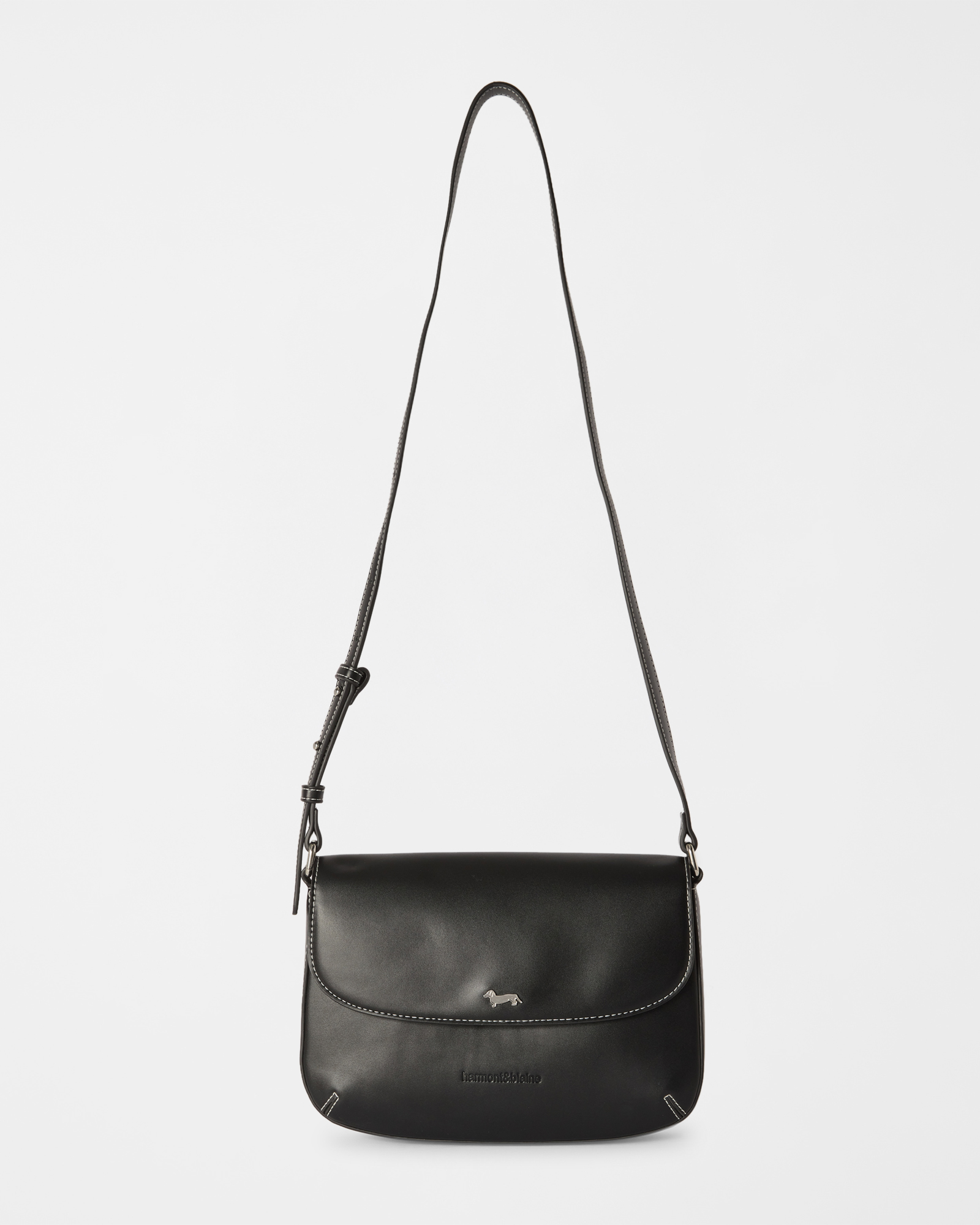 Borsa a Tracolla con Pattina Donna Nero