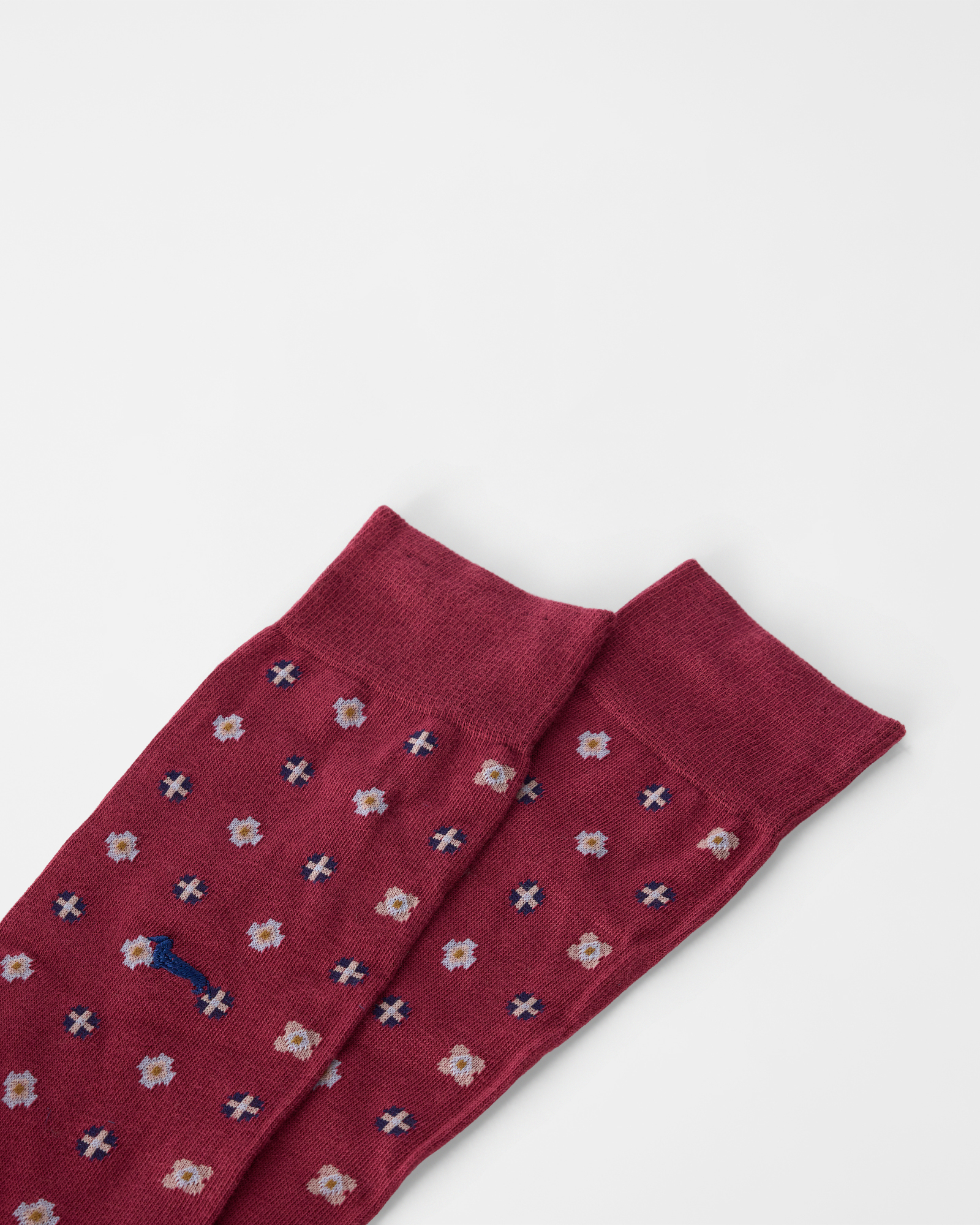 Men's cotton blend socks, INDIAN ROSE, large