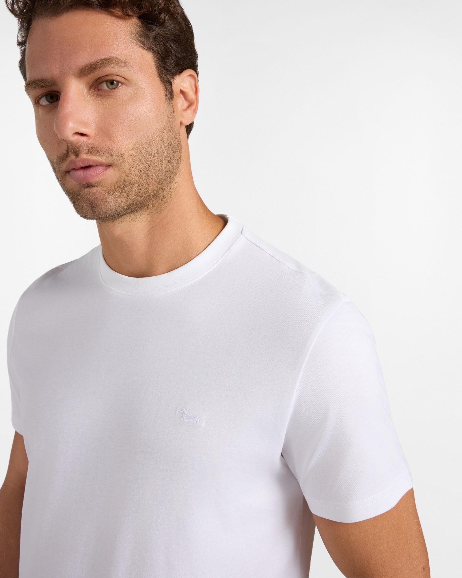 T-shirt Uomo Supima&reg; premium in 100% puro cotone  Regular Fit, BIANCO, large
