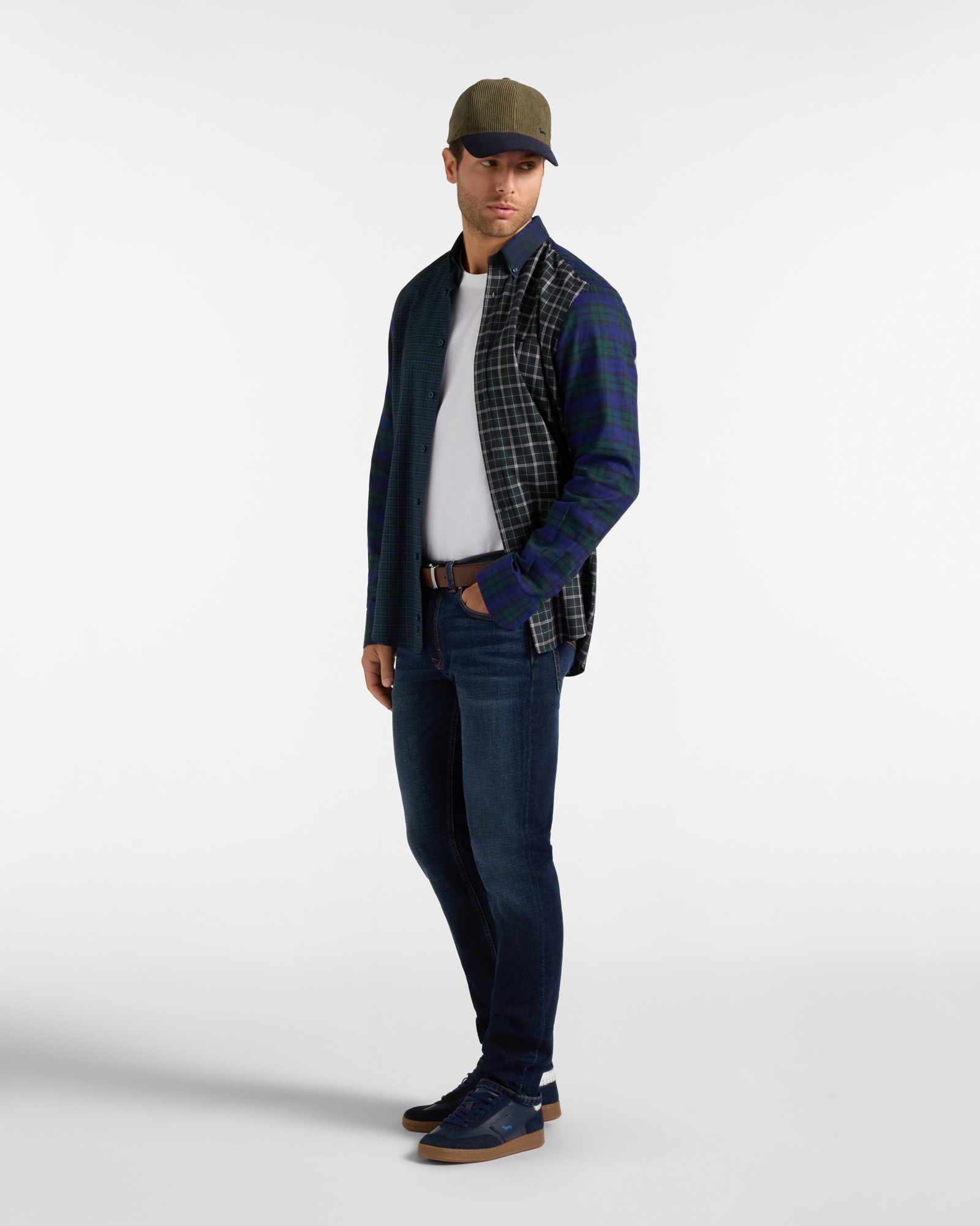 Men&rsquo;s narrow-fit denim five-pocket jeans, DENIM BLUE, large