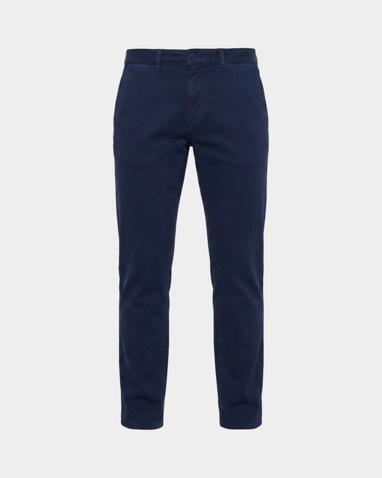 Pantalone 5 tasche Uomo five in cotone stretch  Narrow Fit Made in Italy, BLU NAVY, large