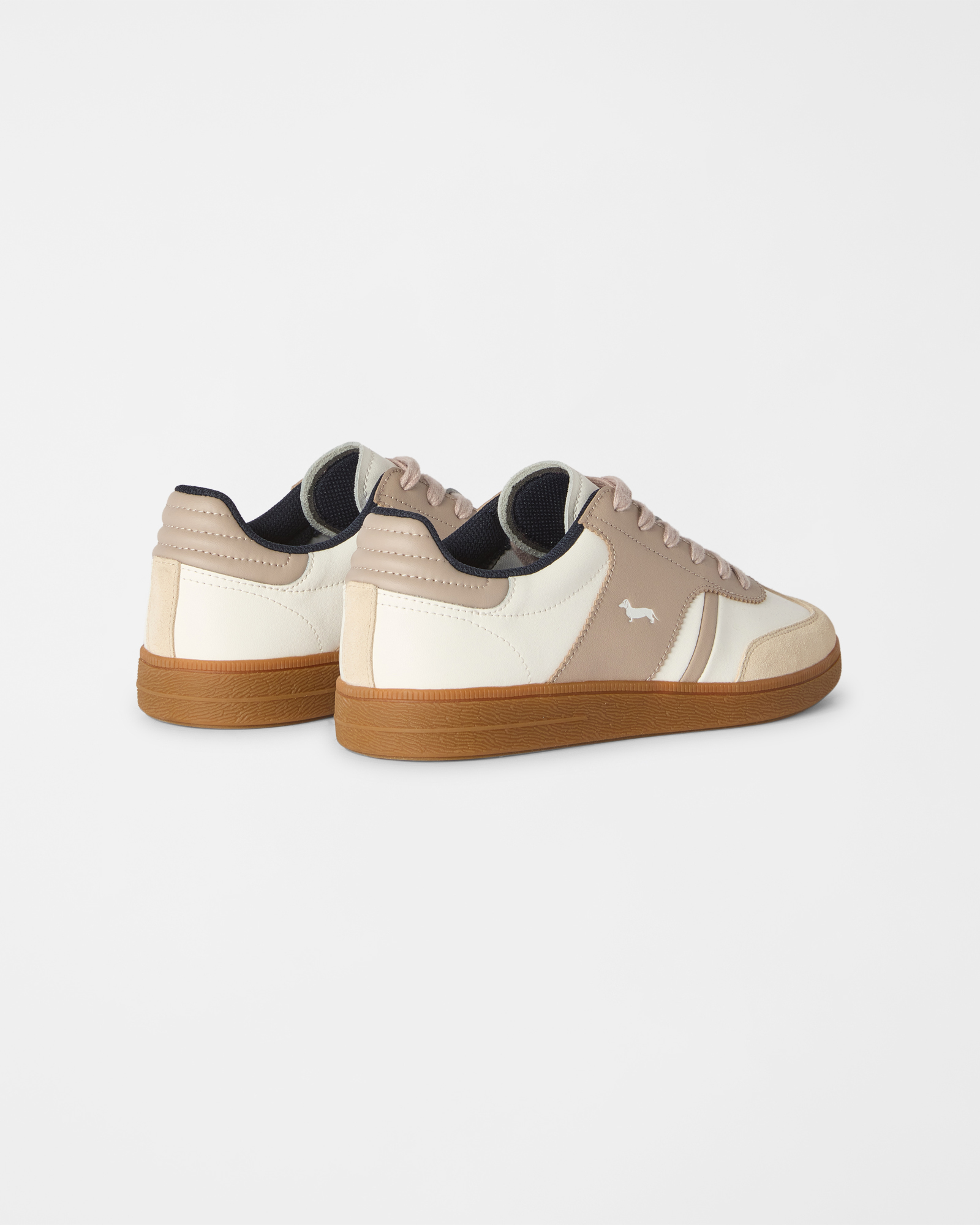 Sneaker Court Vintage de mujer de piel aut&eacute;ntica, TORTORA, large