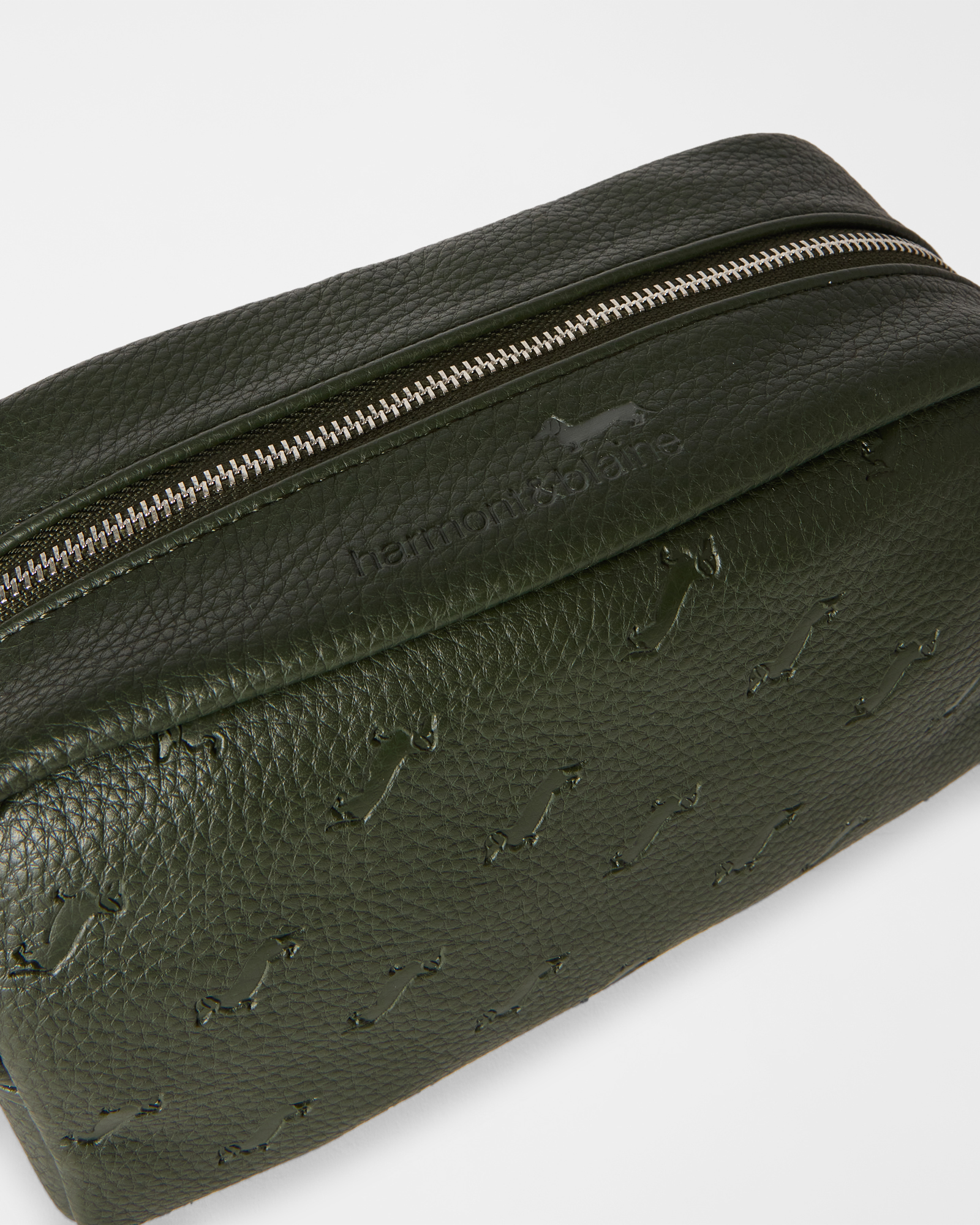 medium clutch with handle, all-over dachshund print, BEIGE, large