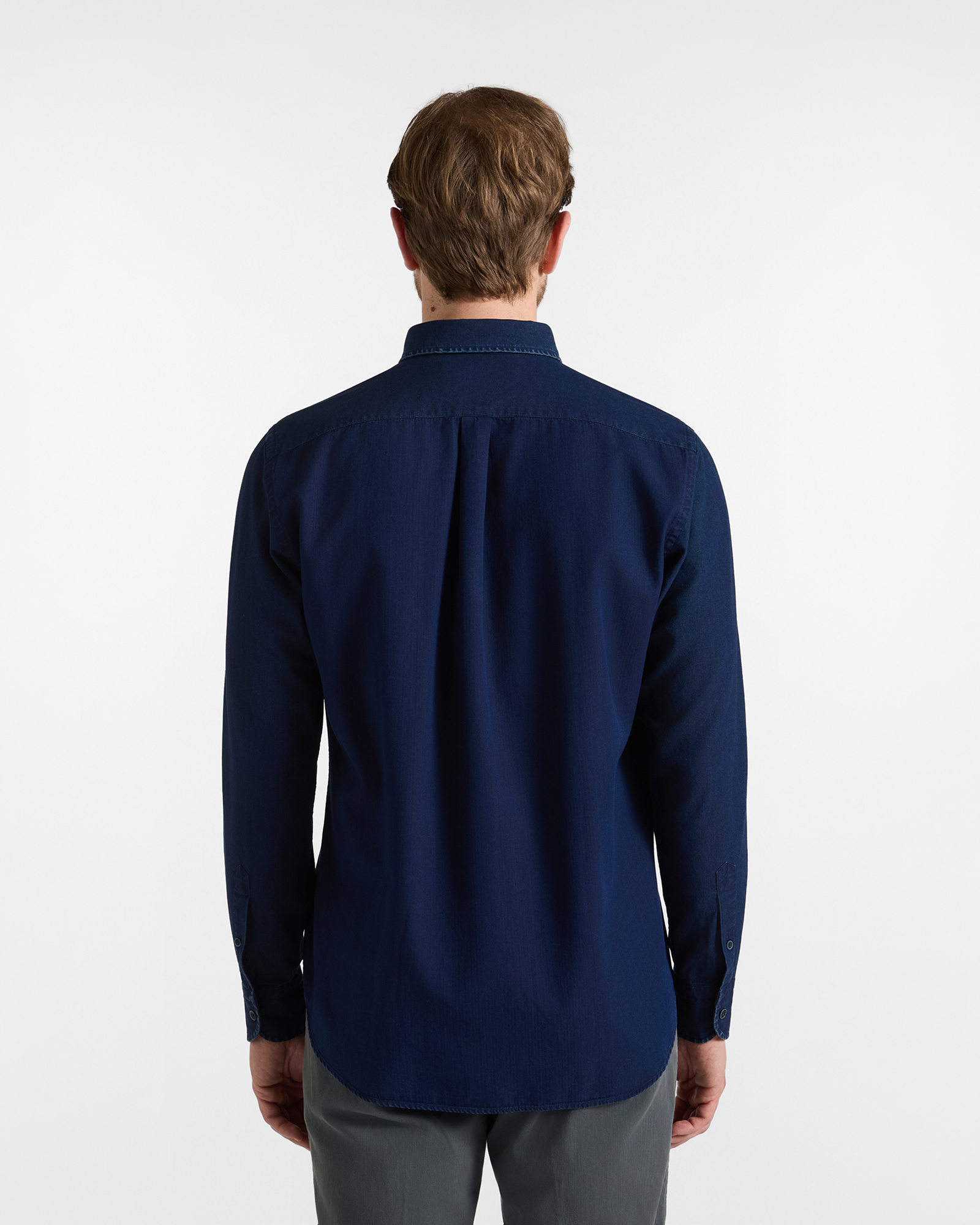Camicia Uomo Piazzetta in Denim Made in Italy, INDACO CHIARO, large