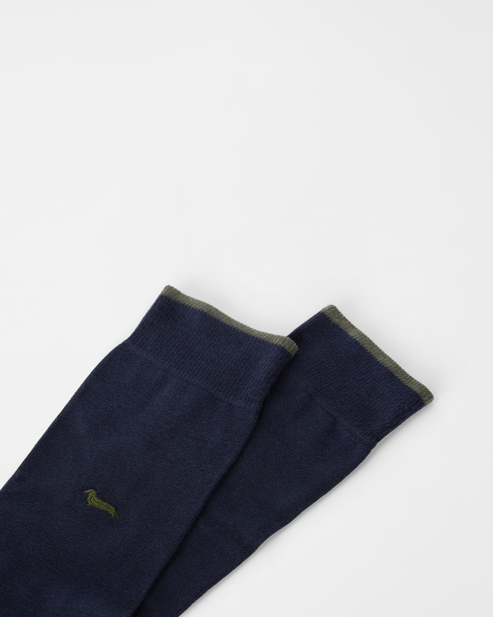 Men's cotton blend socks, NAVY BLUE, large