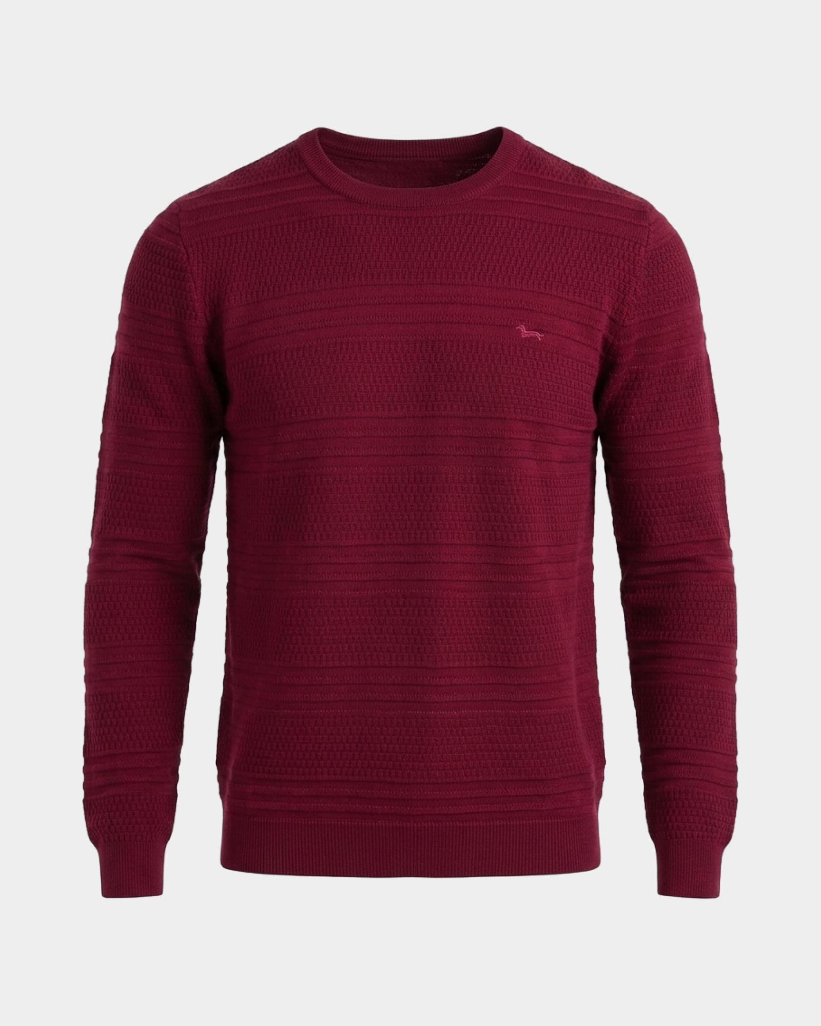 Maglia Uomo in 100% pura lana Regular Fit Made in Italy, INDIAN ROSE, large