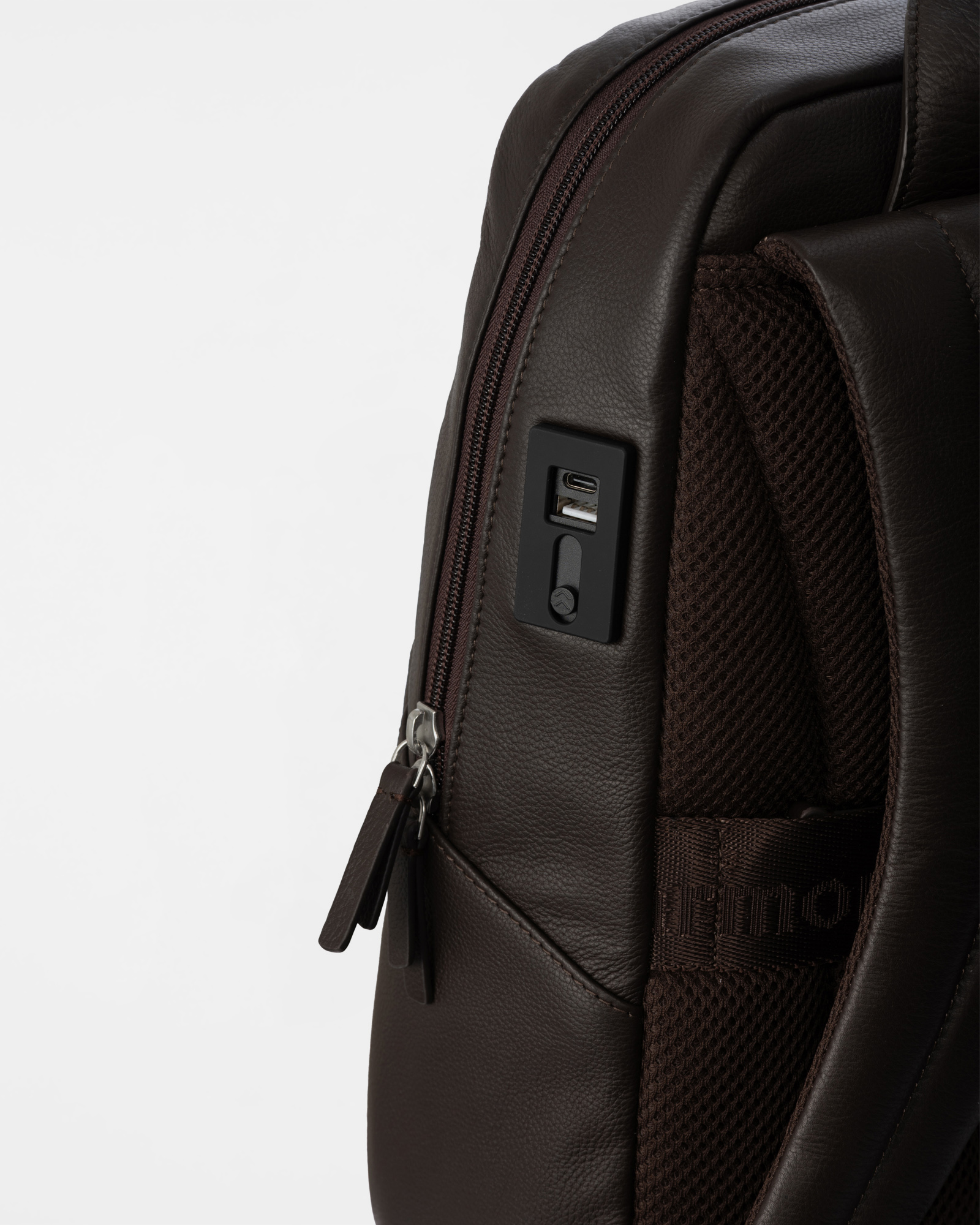 Zaino Uomo in vera pelle, ROVERE MORO, large