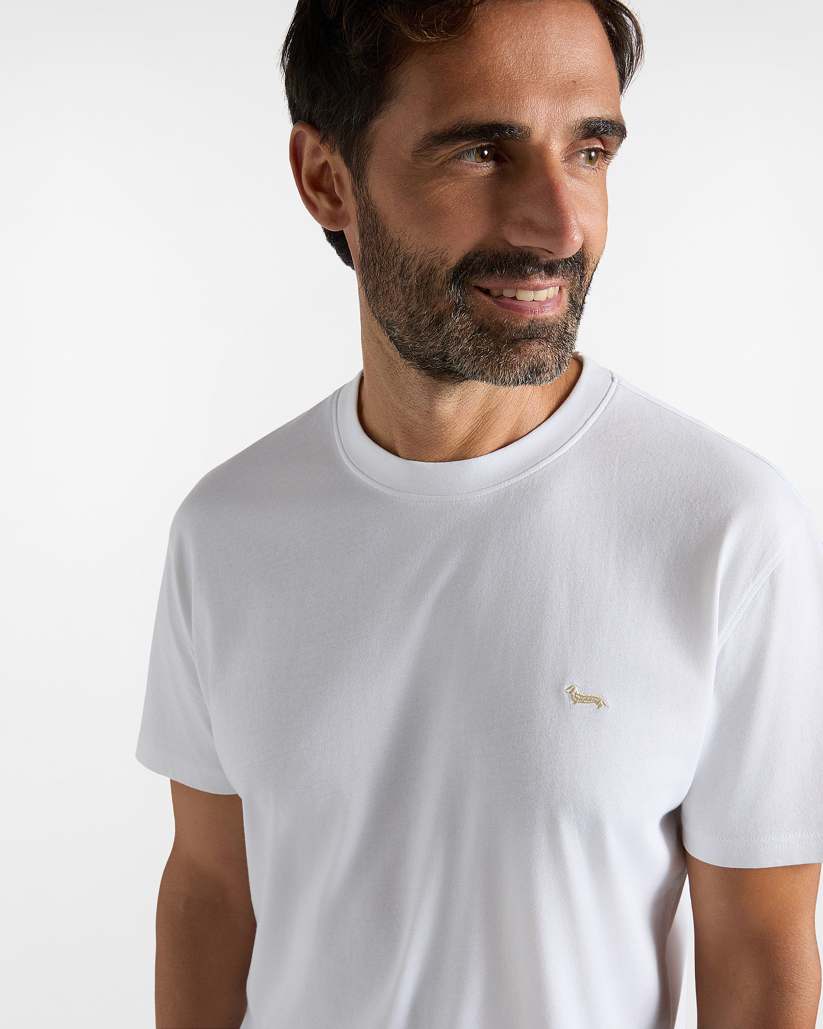 T-shirt Uomo in 100% puro cotone Regular Fit, BIANCO, large