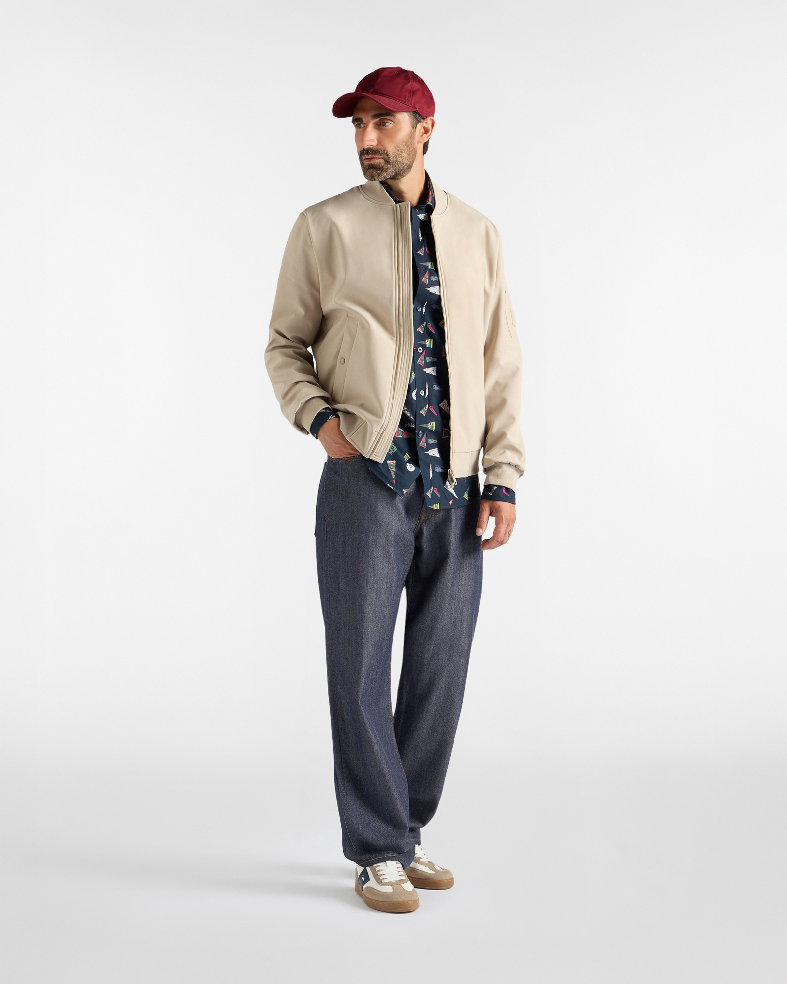 Men's softshell jacket with rib-knit trims, BEIGE, large