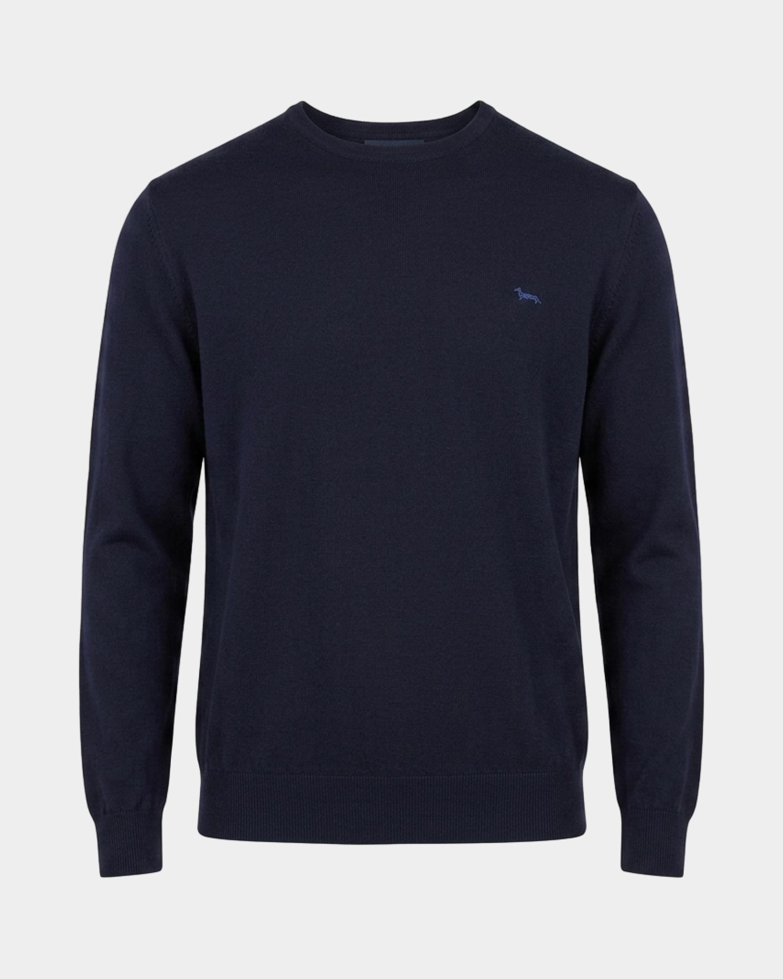 Maglia Uomo in 100% pura lana Regular Fit Made in Italy, BLU NAVY, large