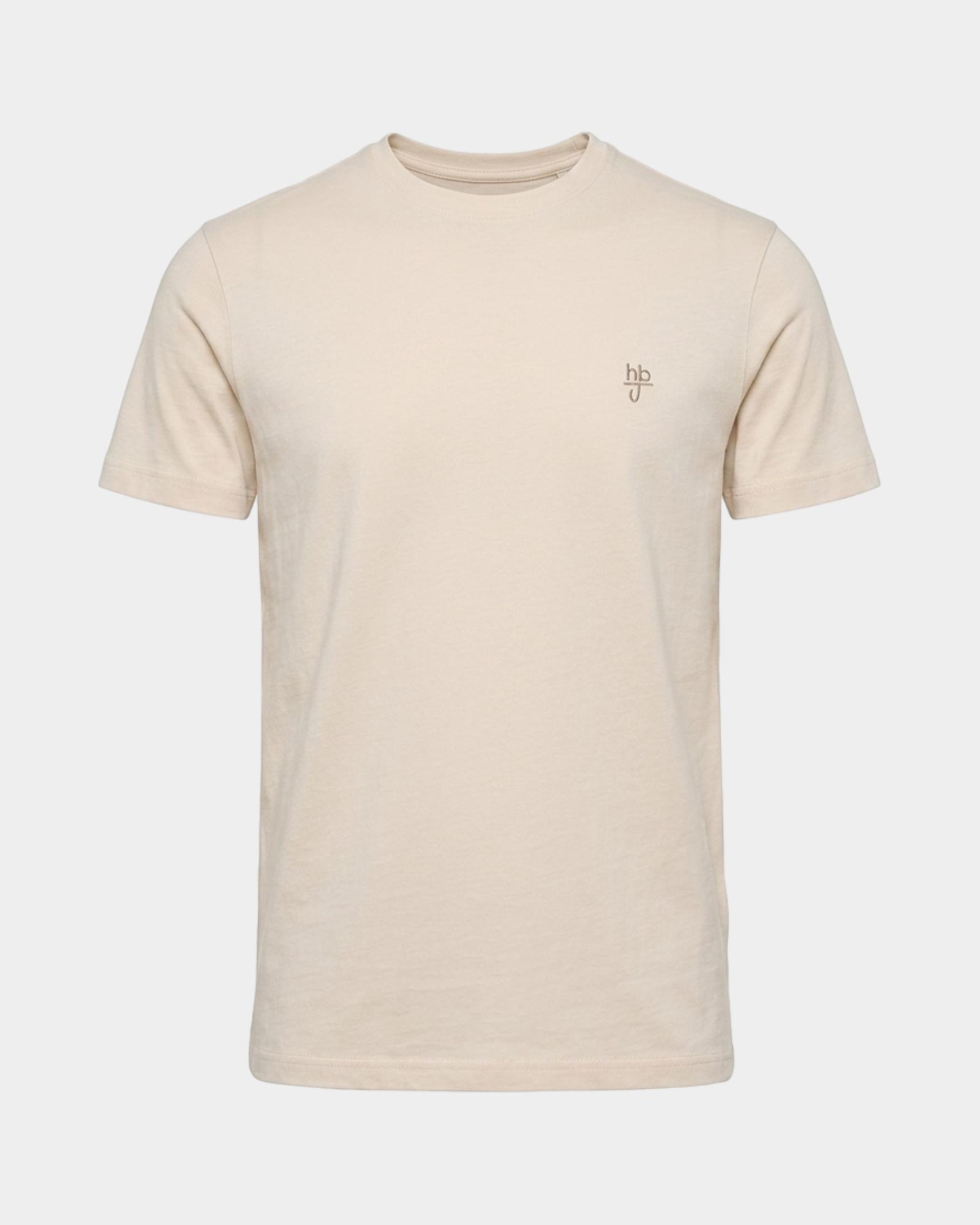 T-shirt HBJ Uomo Narrow Fit in puro cotone, BIANCO, large