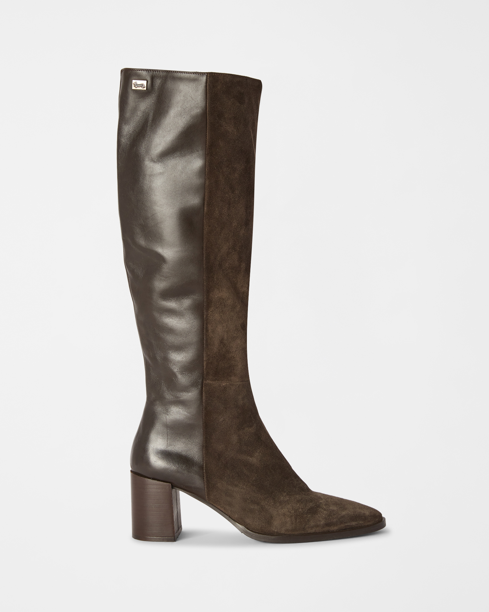 Stivale Donna in vera pelle testa di moro