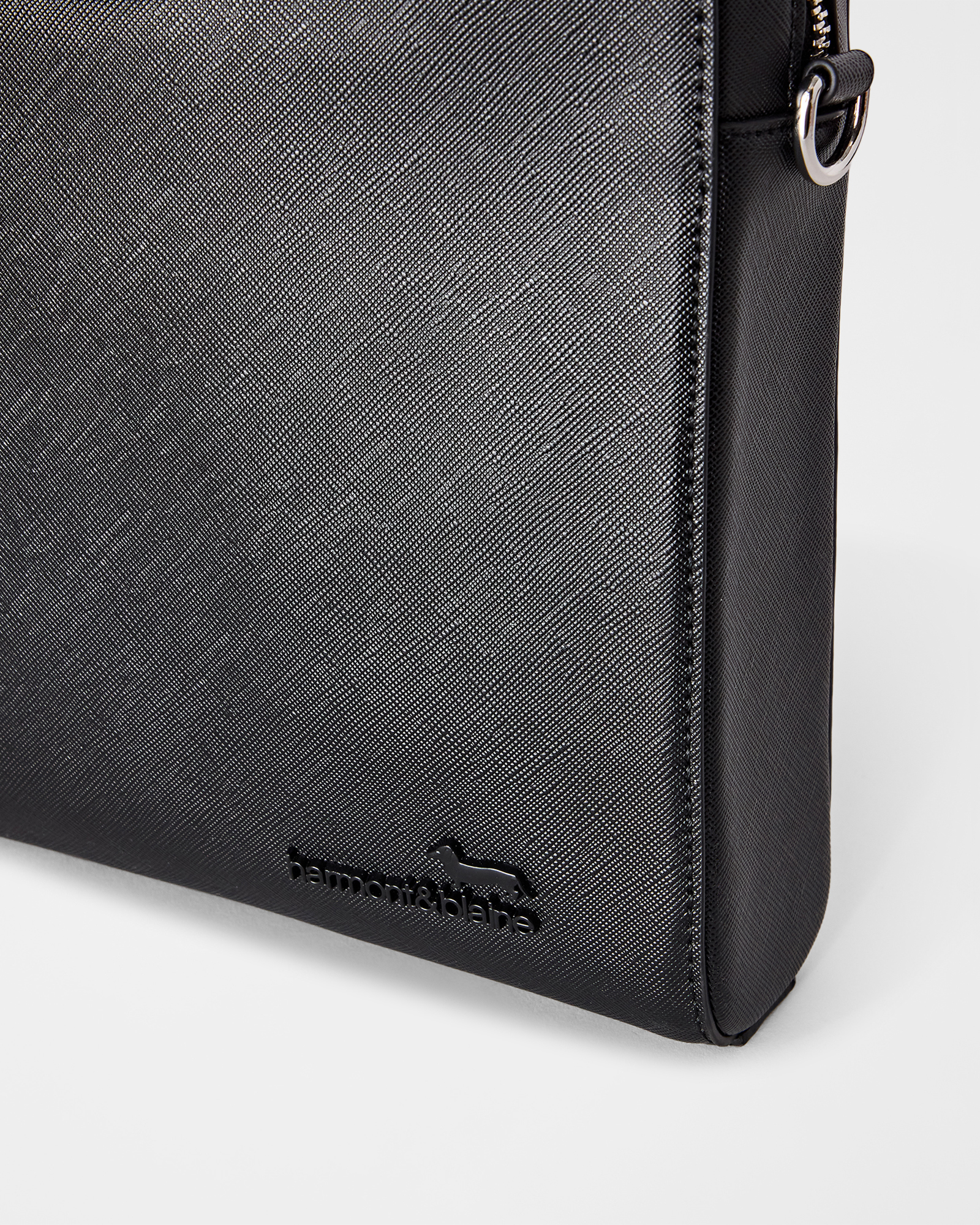 Men's document case, BLACK, large