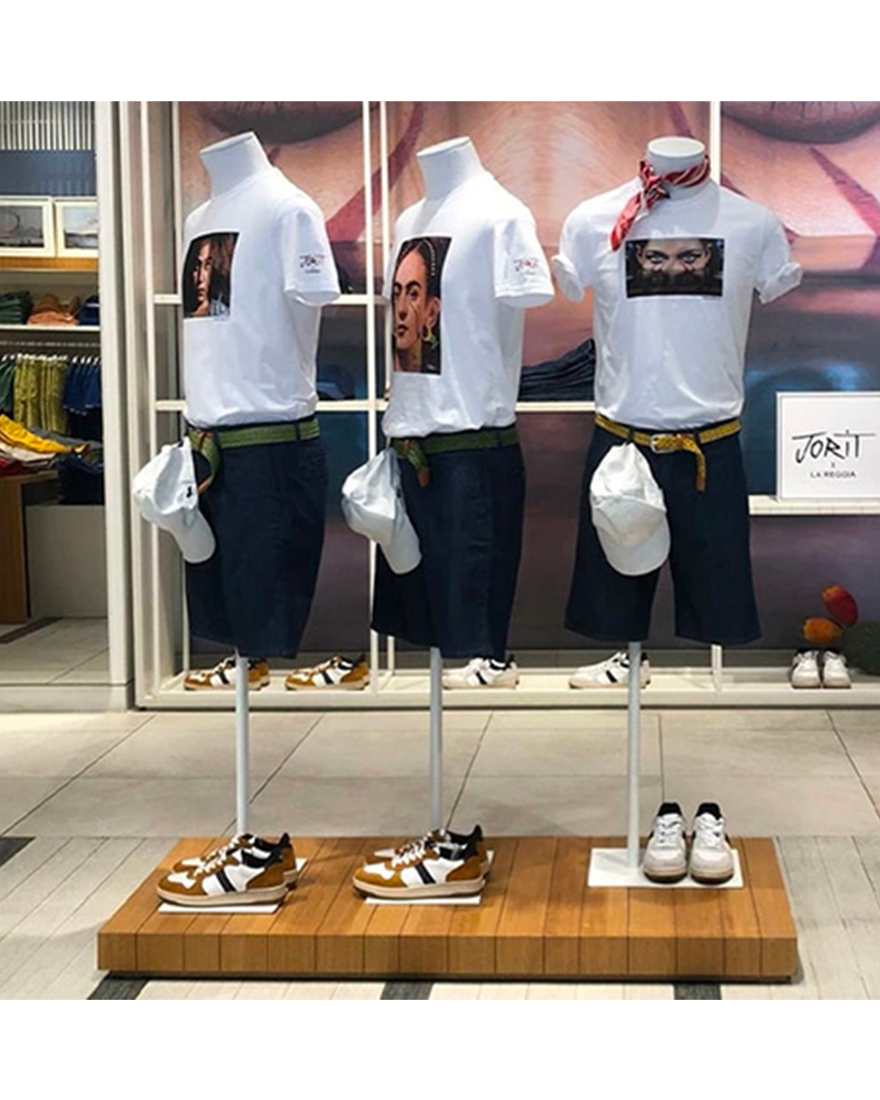Arte da indossare: la Human Tribe di Jorit protagonista di una special edition di T-shirt realizzate in esclusiva per La Reggia Designer Outlet.